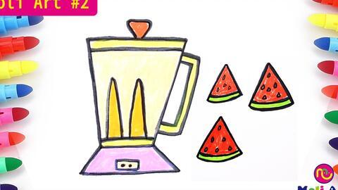 吃瓜儿童画图片,吃瓜儿童绘画作品集锦